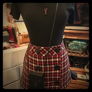 Button front skirt
